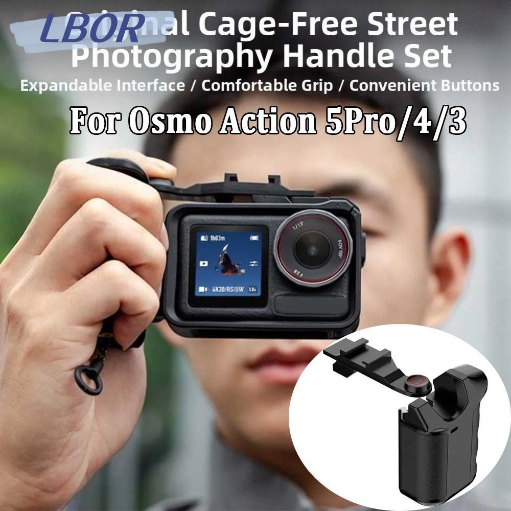 LBOR Xplorer Grip Kit Handle, Quick Release Plastic Street Grip Holder, ปุ่มชัตเตอร์น้ําหนักเบากล้อง