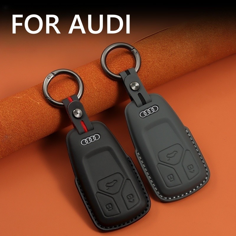 หนังรถ Remote Key สําหรับ Audi Sline A1 A2 A3 A4 A5 A6 A7 A8 Q1 Q2 Q3 Q4 Q5 Q6 Q7 Q8 TT C6 B9 B6 S1 