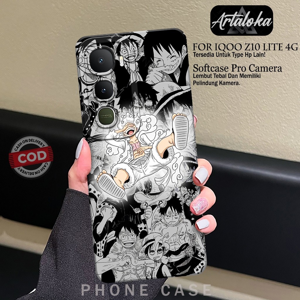 Softcase Hp IQOO Z10 LITE 4Gแฟชั่นกรณีอะนิเมะKesing IQOO Z10 LITE 4GซิลิโคนTPU Proกล้องIQOO Z10 LITE