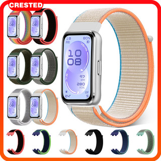 สายไนลอนหลอง for Smartwatch Huawei Band 11 11 Pro 10 9 8 NFC สายรัดข้อมืออ่อนเข็มขัดข้อมืออุปกรณ์เสริม