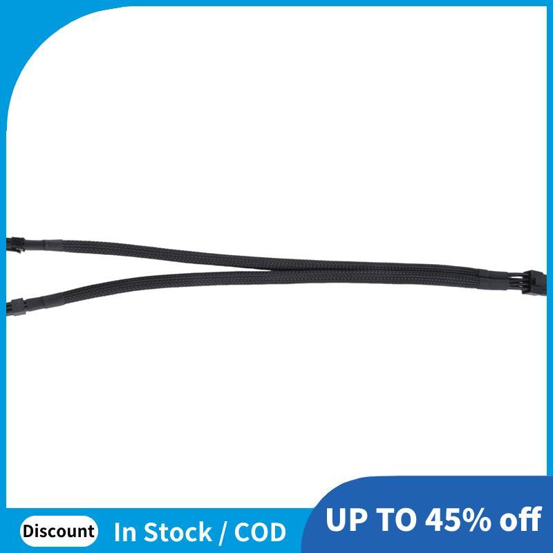 Dual Mini 6 Pin ถึง 8 Pin PCI Express การ์ดอะแดปเตอร์ไฟ Sleeved สําหรับ Pro Tower/Power G5 15 นิ้ว