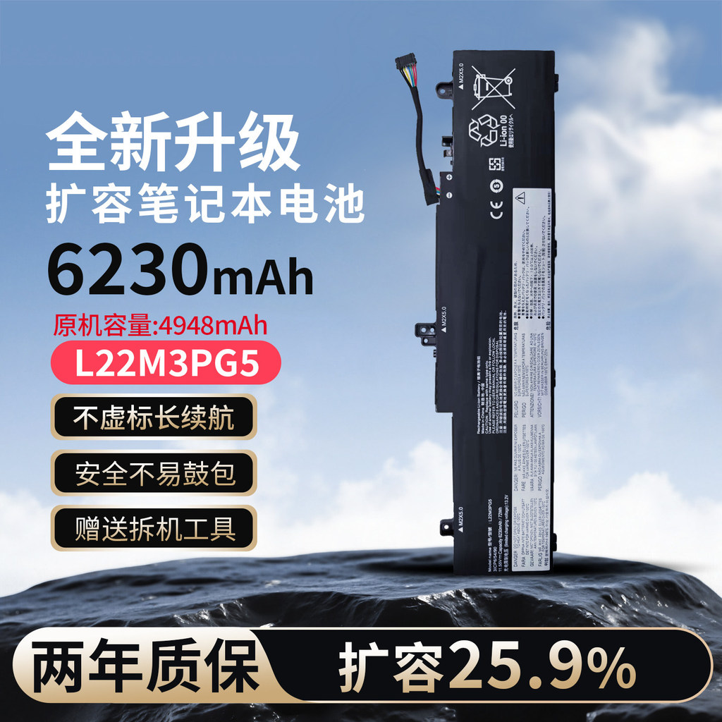 เหมาะสําหรับ Lenovo ThinkPad E14 E15 E16 Gen5 Gen1 Gen2 L22M3PG5 แบตเตอรี่