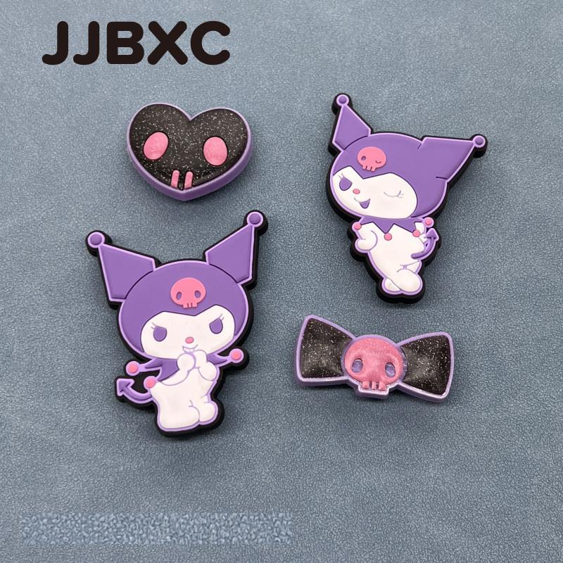 สติกเกอร์ตกแต่งรองเท้าหัวเข็มขัด Kuromi การ์ตูน ดีไซน์น่ารัก สินค้าคุณภาพสูง
