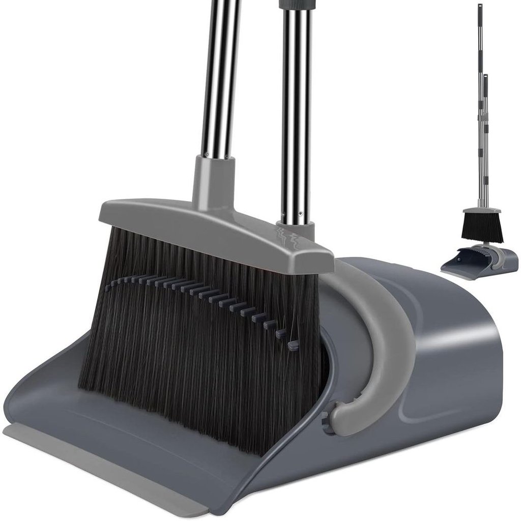 Broom and Dustpan Set, Dust pan with Long Handle, Broom with Dustpan Combo Set, Broom and Dustpan fo