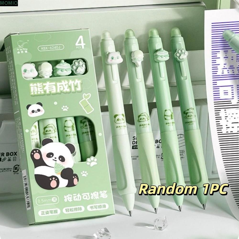 MXMIO ปากกายางลบความร้อน 1ชิ้น,หมึกสีฟ้าสีดําความงามปากกาเจลลบได้,การ์ตูนสร้างสรรค์ อิน น่ารัก0.5มิลลิเมตรปากกาเป็นกลางสํานักงานอุปทาน