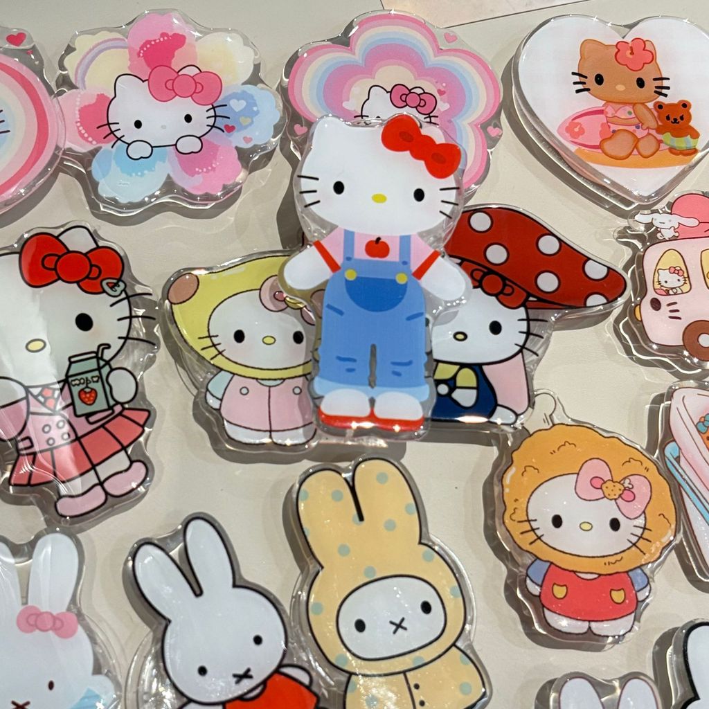 การ์ตูน Miffy ภาพประกอบ Kitty โทรศัพท์ Griptok Bracket สําหรับ IPhone Universal อุปกรณ์เสริมวางที่วางโทรศัพท์