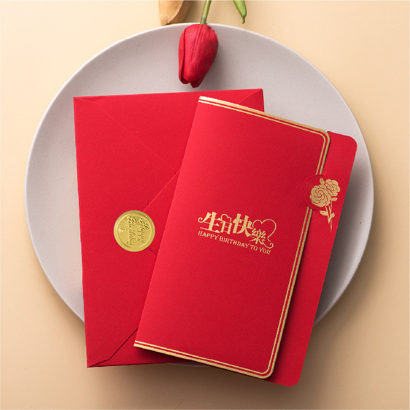 การ์ดอวยพร Premium Thank You Business Grateful Thank You Blessing Birthday Cards Creative High-End H