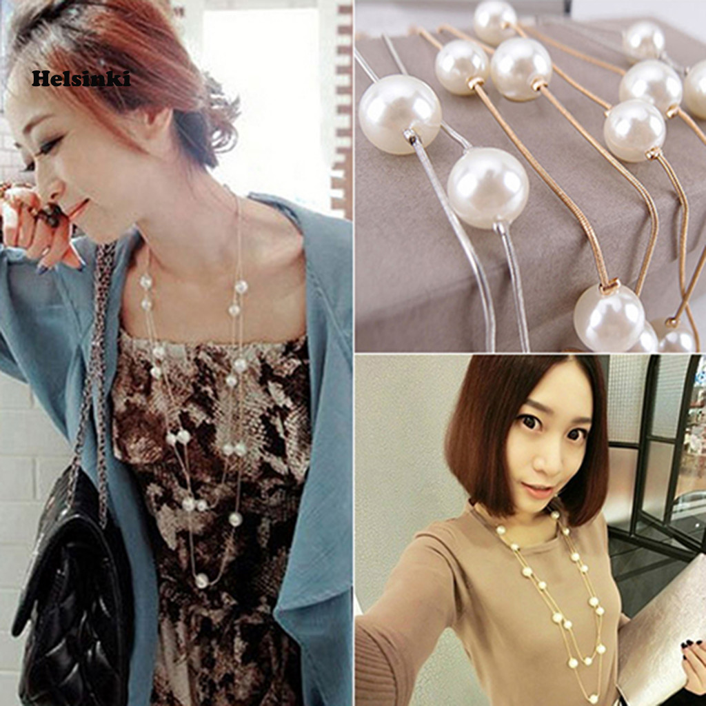 HLS สร้อยคอโซ่โลหะผสม Bright