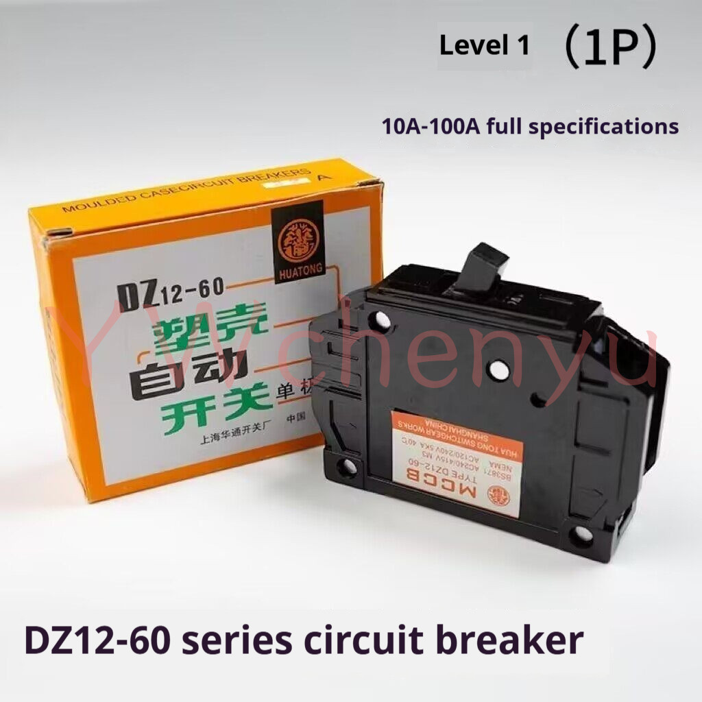DZ12-60 เซอร์กิตเบรกเกอร์ 1P 2P 3P 20A 32A 63A สวิตช์อากาศ