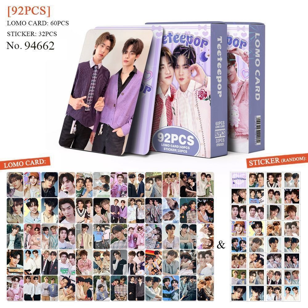 92 ชิ้นไทย BL TEEEPOR การ์ดอวยพรขนาดเล็ก รูปถ่ายคอลเลกชันอุปกรณ์ต่อพ่วง LOMO ของขวัญวันเกิด