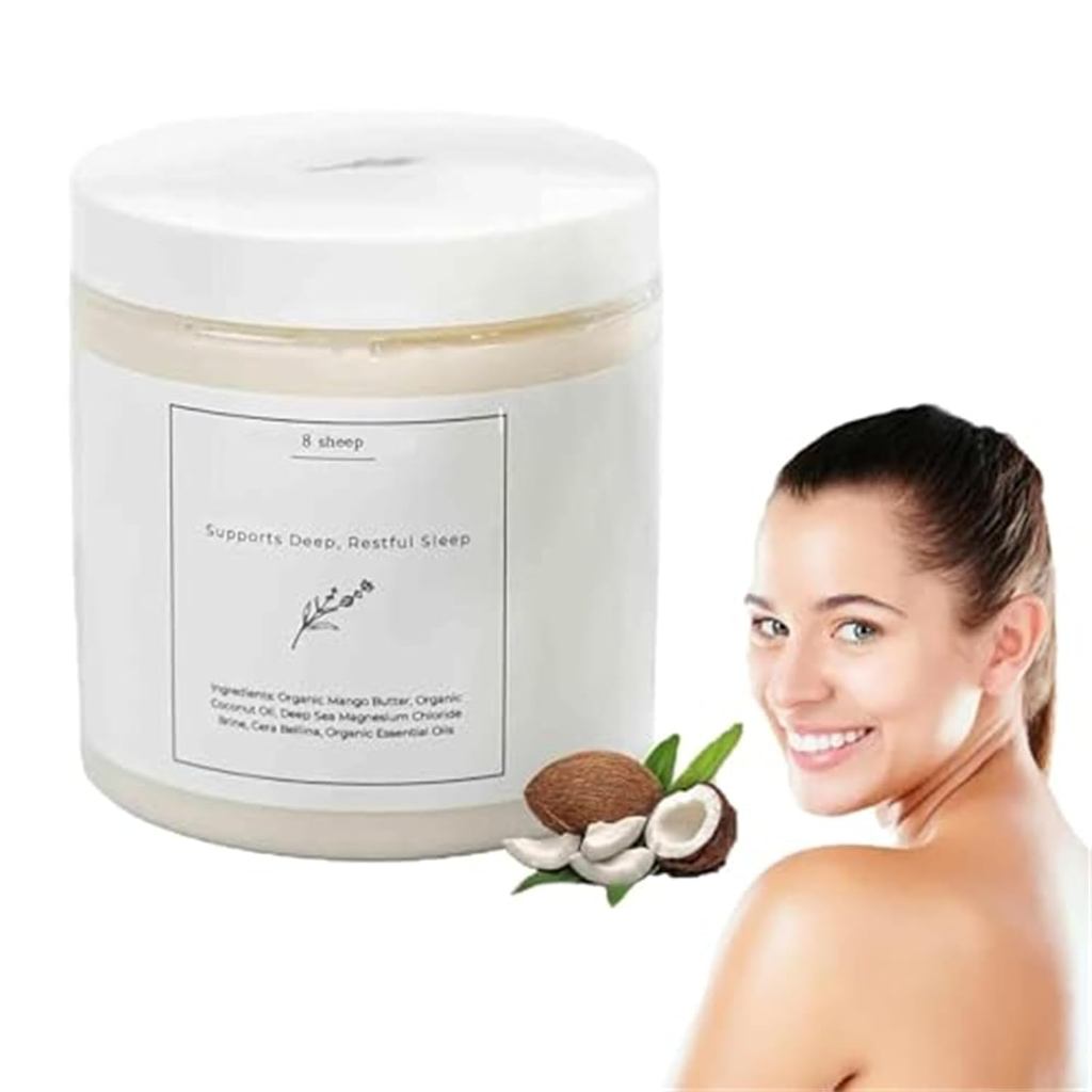 Menocalm Sleep Cream, 8 Sheep Magnesium Cream Organics, Magnesium Lotion for Sleep, Magnesium Cream 