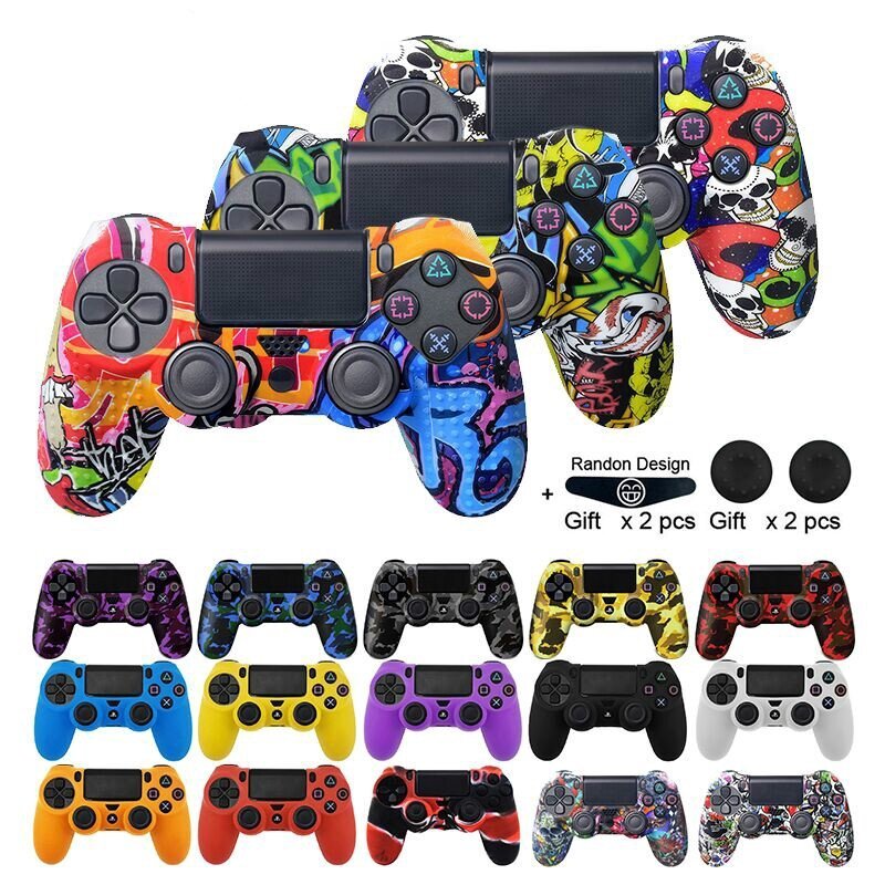 ซิลิโคนเจลยางสําหรับ Playstation 4 PS4 Controller Protection Case สําหรับ PS4 Pro Slim Gamepad