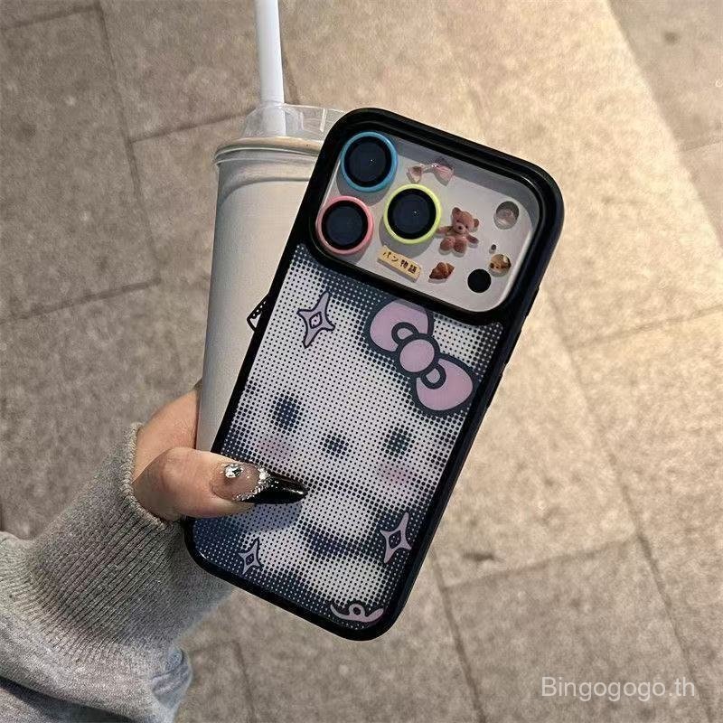 เคสโทรศัพท์ เหมาะสําหรับ iPhone 11 12 13 14 15 16 17 Pro max Plus Air Pixel KT Cat Shock-proof Shock