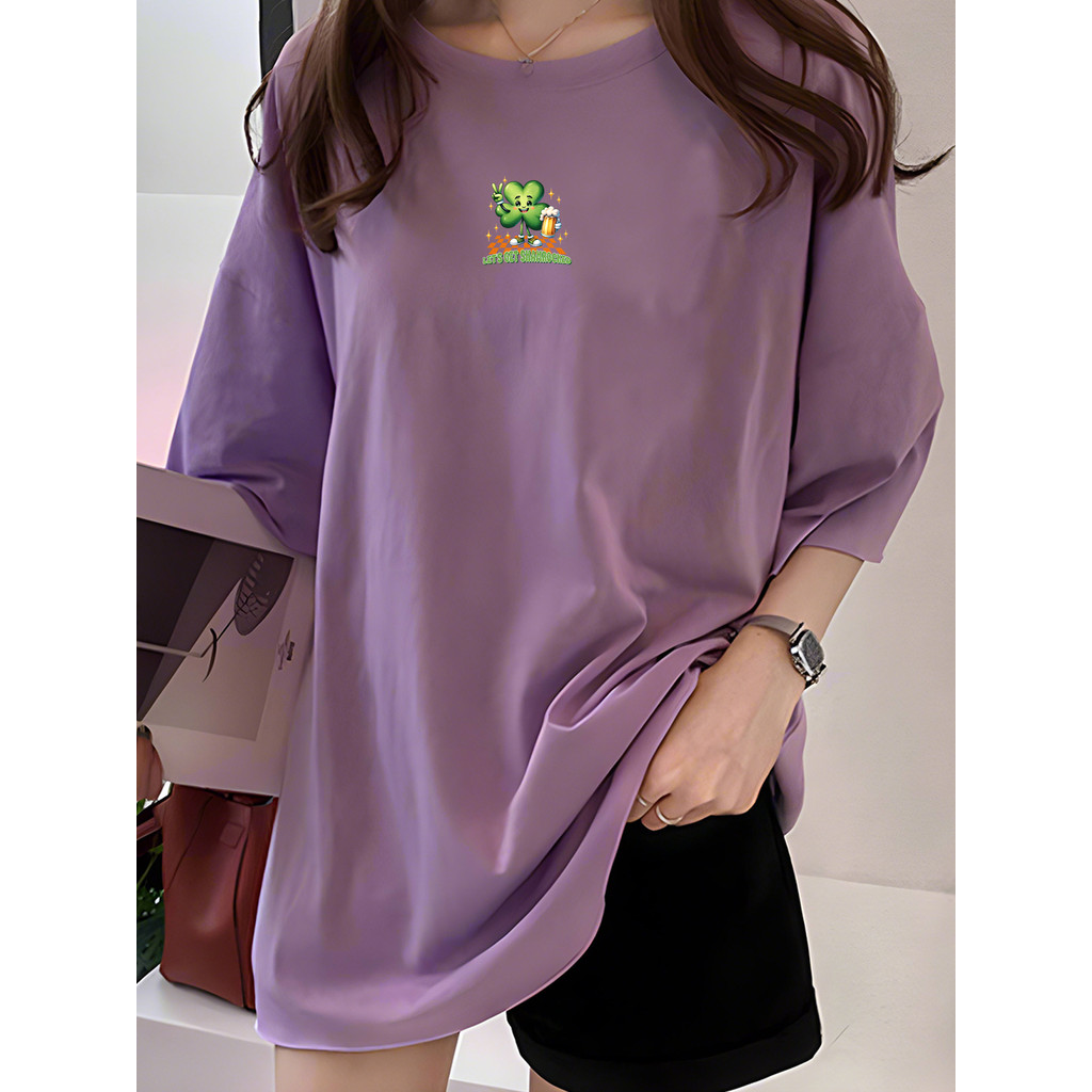 2Q3187 Tshirt ผู้หญิง Plus ขนาดเสื้อผ้า T เสื้อ Crop Top เสื้อยืดผู้หญิงเสื้อรอบคอ