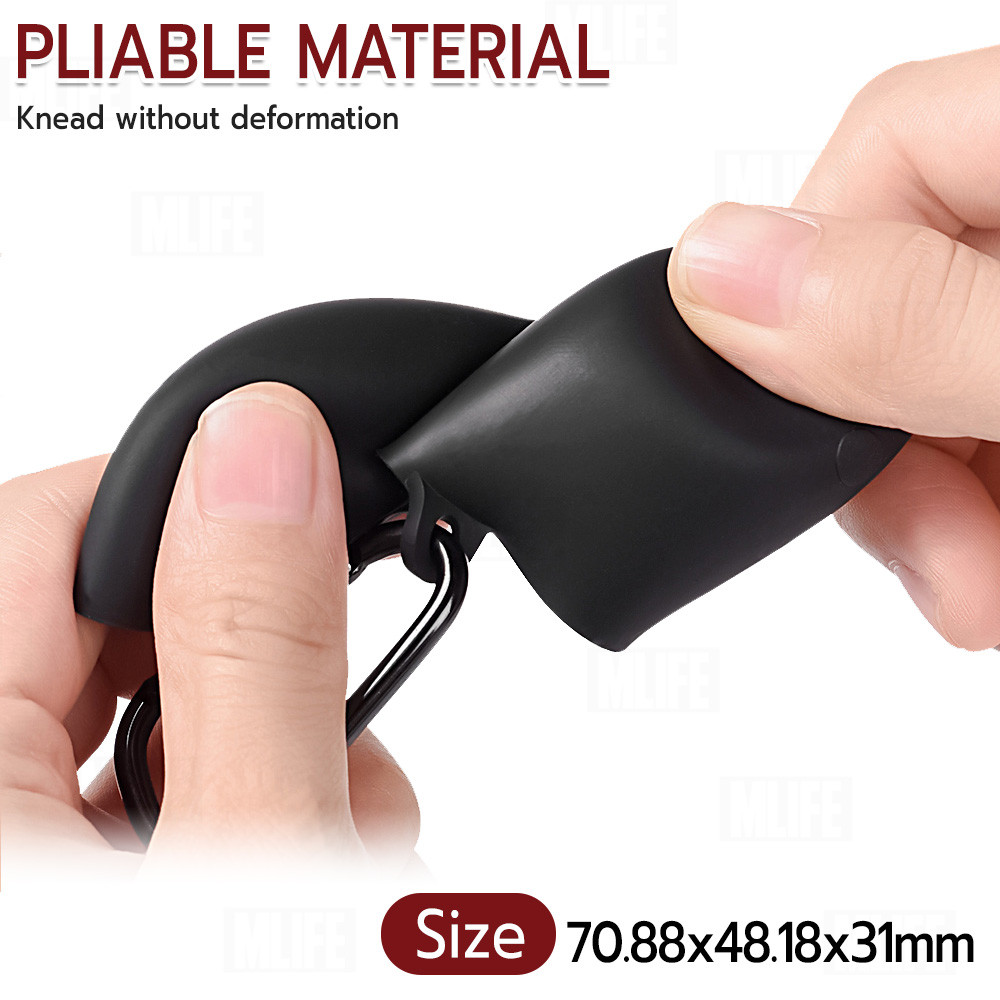 MLIFE - เคสซิลิโคน สำหรับ หูฟัง SoundPEATS H3 เคสกันรอย ซิลิโคนนิ่ม สายคล้องคอ บลูทูธ หูฟังไร้สาย - Earphone Case Cover - รูปที่ 3