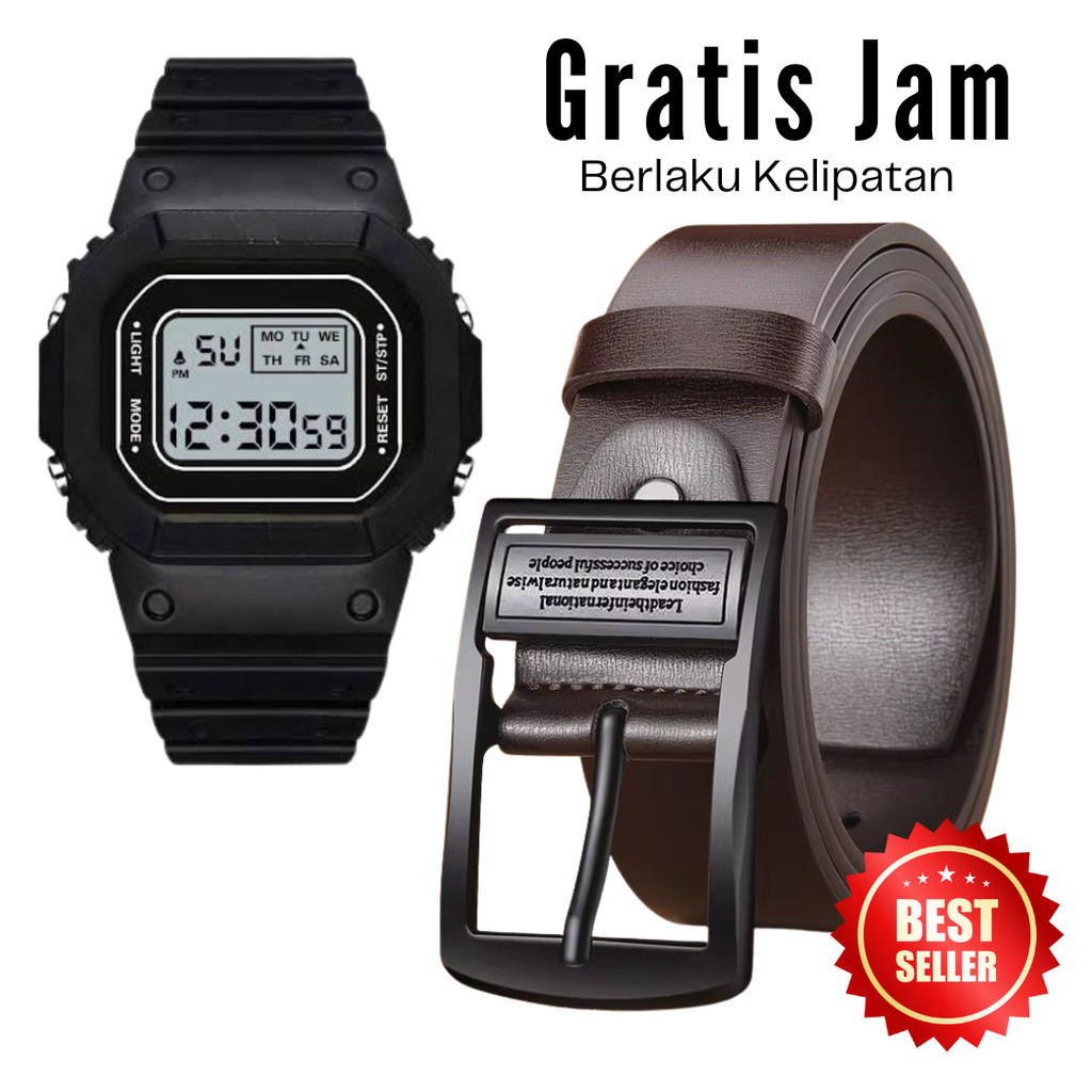 นาฬิกาฟรี!!! เข็มขัดหนัง PU ยาว 120 ซม. SV-010