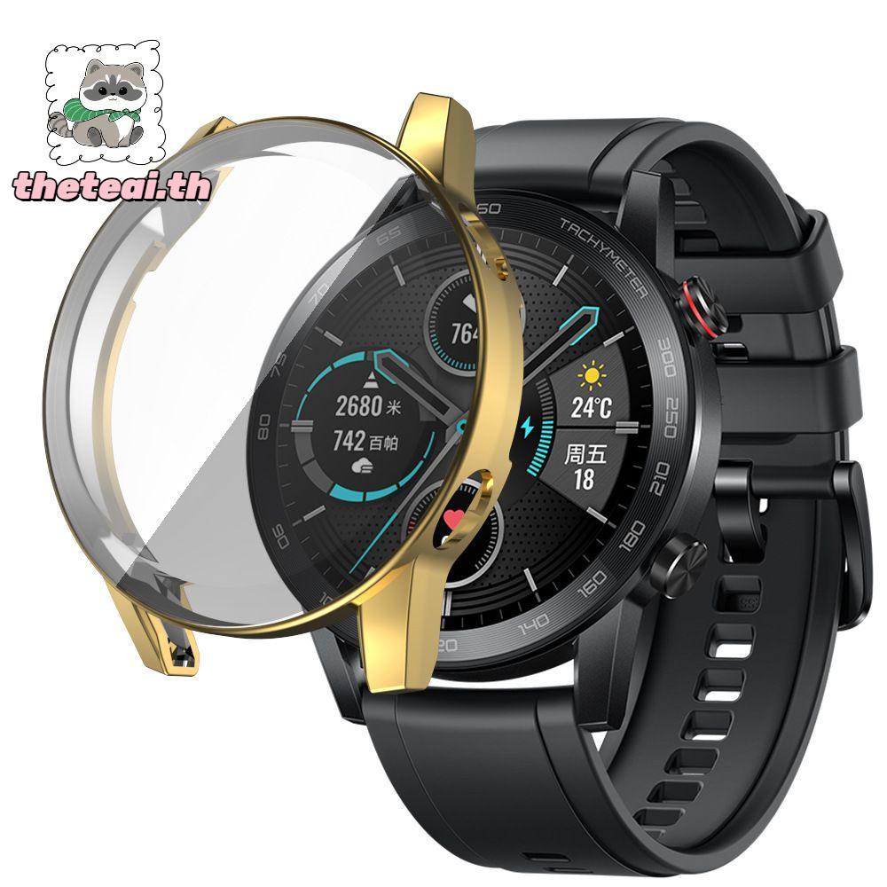 THETEAI TPU นาฬิกาเกราะป้องกัน Soft Ultra Thin 360 คลุมทั้งหมดสําหรับ Honor Magic Watch 2 46 มม