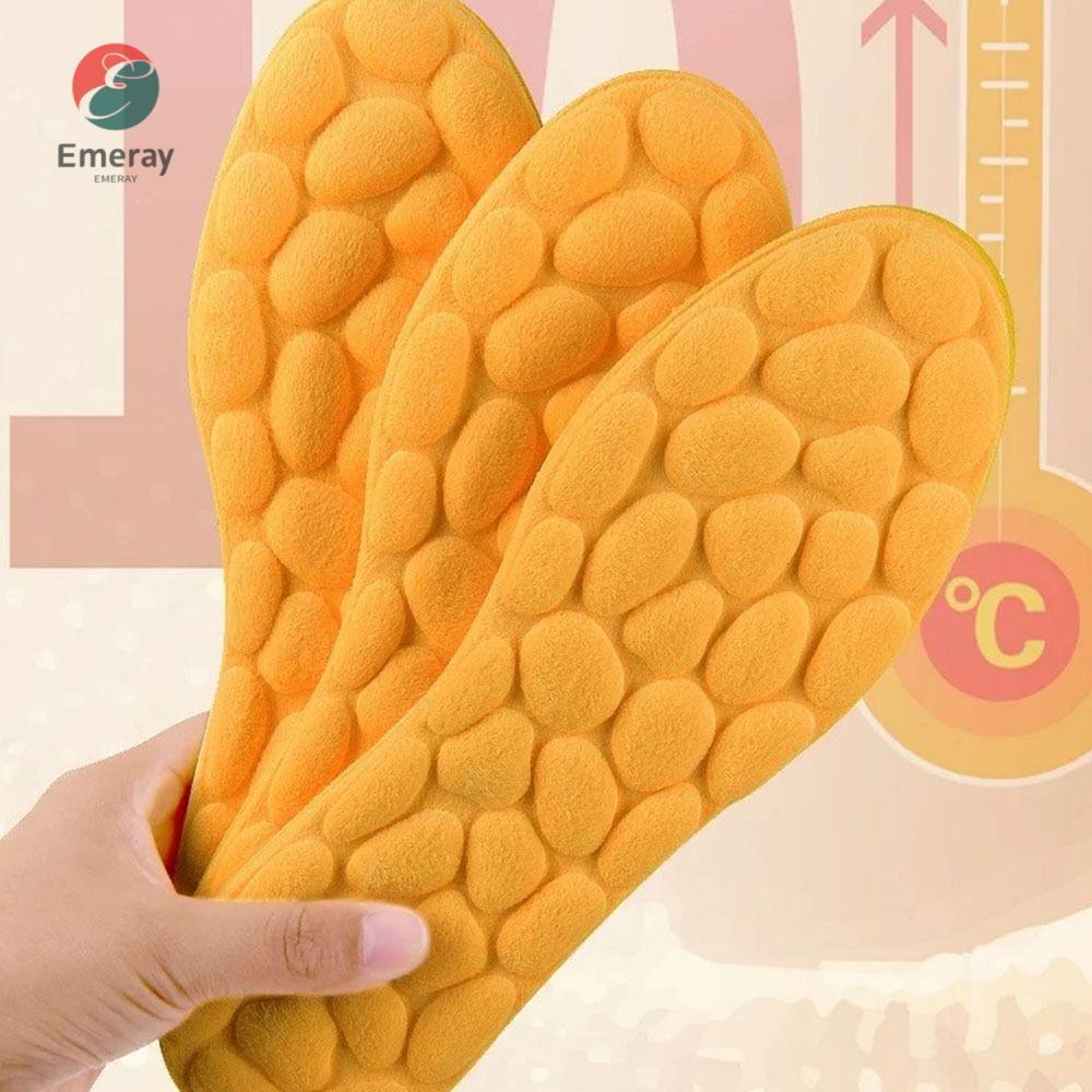 EMERAY Keep Warm Thicken Insole, Memory Foam Breathable Foam รองเท้าพื้นรองเท้า, นวด Keep WARM Ortho