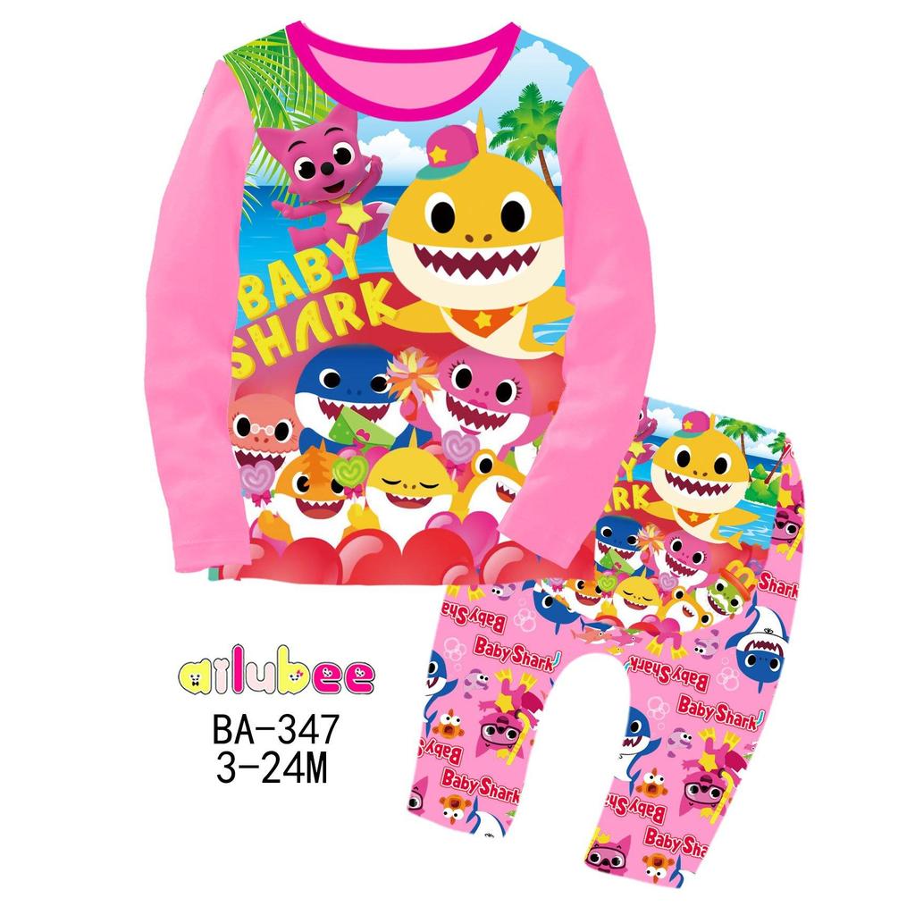 BABY SHARK Ailubee ชุดนอนเด็ก (BA347 / 581) 3M-6M