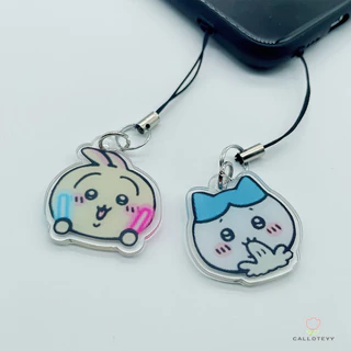 พวงกุญแจโทรศัพท์สไตล์การ์ตูนน่ารัก ทำจากอะคริลิค พวงกุญแจเคสโทรศัพท์แบบสร้างสรรค์ จี้ห้อยโทรศัพท์ -CY