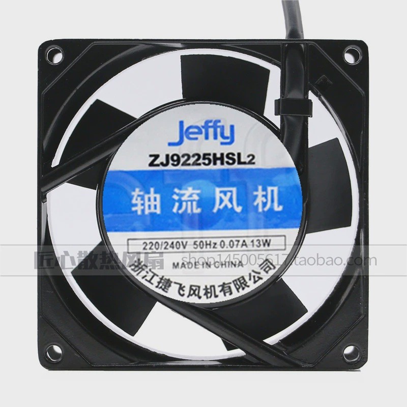 [คลังสินค้าพร้อม] Axial Fan Zhejiang Jiefei ZJ9225HSL2 9225/220V Fan Ball Bearing