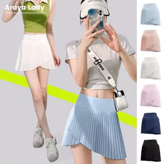 Araya Lady กระโปรงเทนนิสจับจีบเล็ก AS-JYMQ068 กางเกงกระโปรงออกกำลังกาย Sport skirt มีซับกางเกง ระบายอากาศดี