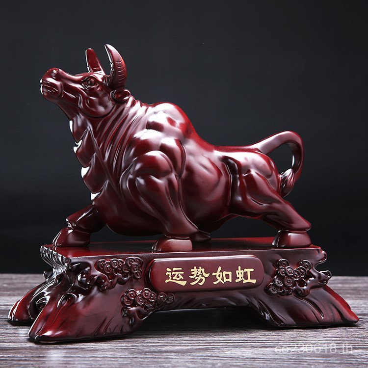 Fu ตกแต่ง Fortune ปี Ox Rainbow ตกแต่งเงินเปิด Prosperity ของขวัญตกแต่งงานฝีมือบ้าน Feng Shui Bar เช