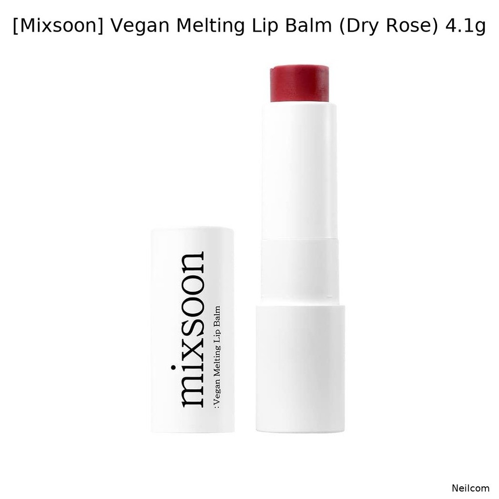 [Mixsoon] Vegan Melting Lip Balm (Dry Rose) 4.1g / Nourishing, Hydratin by Neilcom