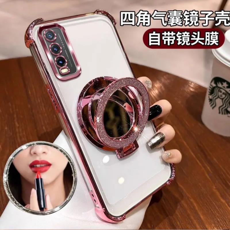 เหมาะสําหรับ vivo Y300pro เคสโทรศัพท์เลนส์รวมทุกอย่างพร้อมกระจกแต่งหน้า Y36 รวมทุกอย่างเคสแบบนุ่ม Y3