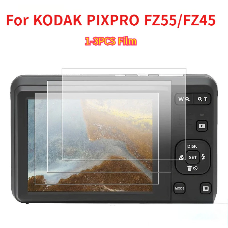 1-3PCS 9H HD กระจกนิรภัยสําหรับ KODAK PIXPRO FZ55/FZ45 HD Clear ทนทาน Anti-scratch ป้องกันฟิล์มกล้องอุปกรณ์เสริม