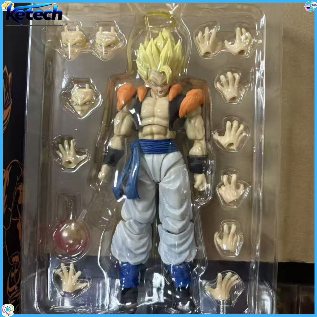 Dragon Ball SHF Gogeta 3.0 รูป Super Saiyan อะนิเมะรุ่นสะสมพร้อมการจับคู่ที่ได้รับการปรับปรุง