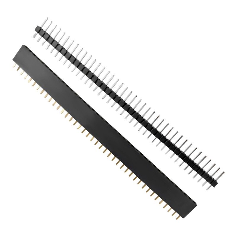Camp 10 คู่ 2 54 Breakaway บอร์ด PCB Pin Header Connectors 40Pin 1x40P เดี่ยวแถวชายหญิงซ็อกเก็ตติดตั