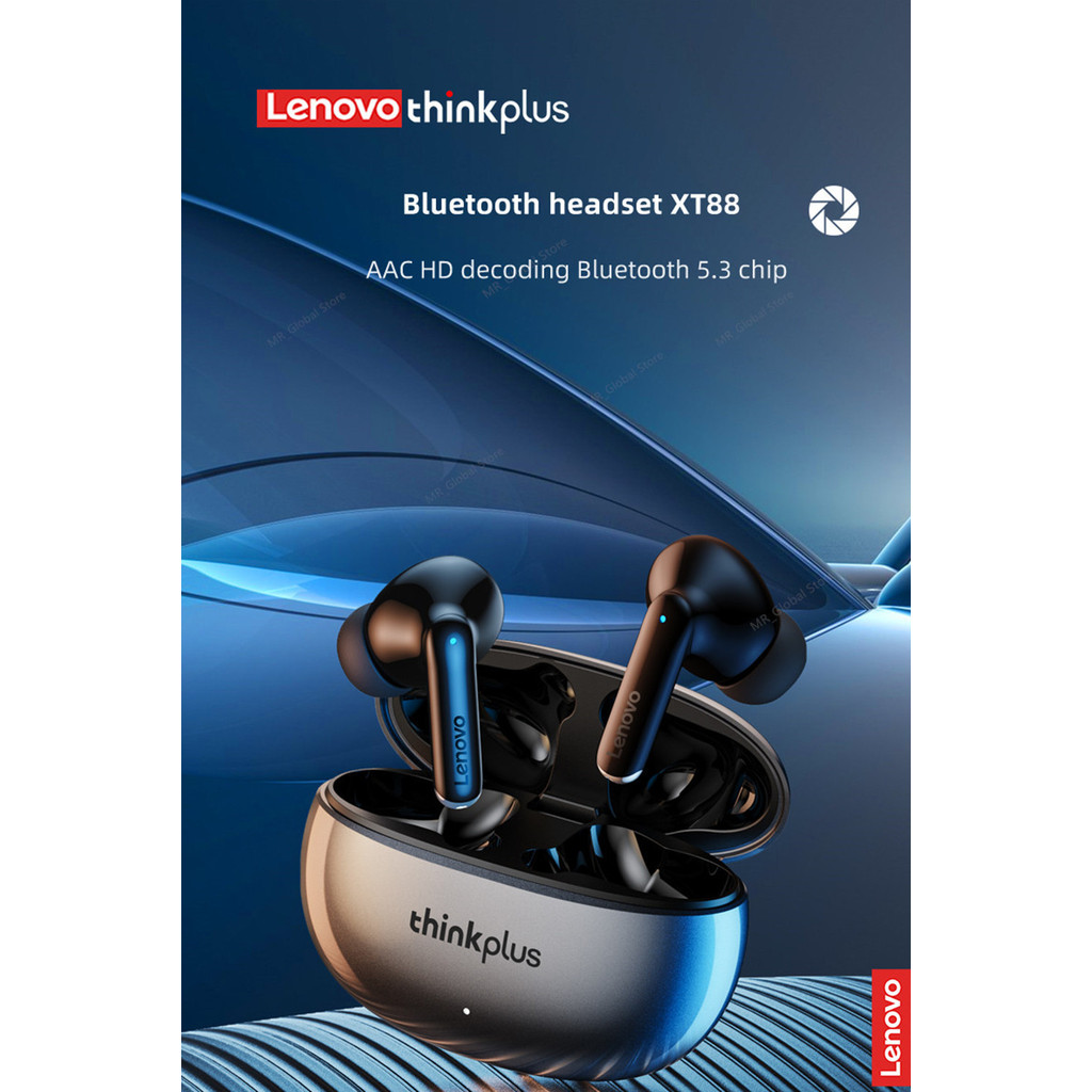 Thinkplus/XT88 Lenovo หูฟังบลูทูธอายุการใช้งานแบตเตอรี่ที่ยาวนานเป็นพิเศษในการเล่นเกมในหู, การยกเลิก