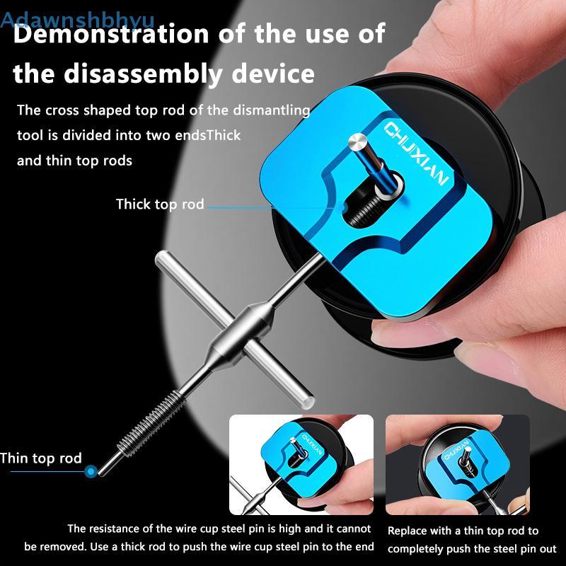Adhyu Reel Bearing Remover Kit Matertial ชุดซ่อมสแตนเลส Baitcasting เครื่องมือบํารุงรักษา Spool Dismantling Pin TH