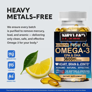 Omega-3 Capsules 3600mg เสริมสร้างหัวใจและเพิ่มสมาธิให้สมอง