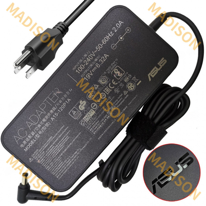 120W 6.32a 19V แล็ปท็อปอะแดปเตอร์ AC สําหรับ Asus ROG n56v ZV n73s SM N75 s SF n76vz n56jr g60j g71g