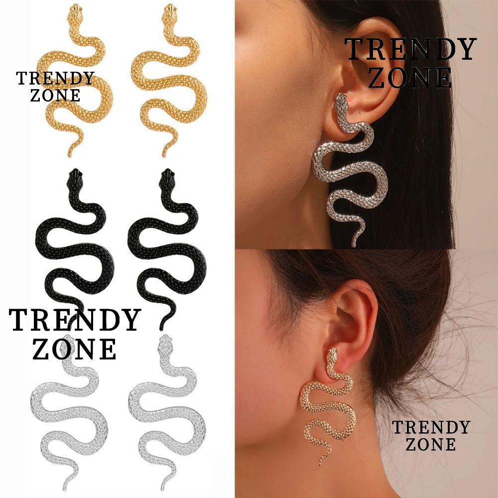 จี้รูปงู YZONE สีเข้ม สร้อยข้อมือสไตล์โกธิค เครื่องประดับแฟชั่นสำหรับผู้หญิง