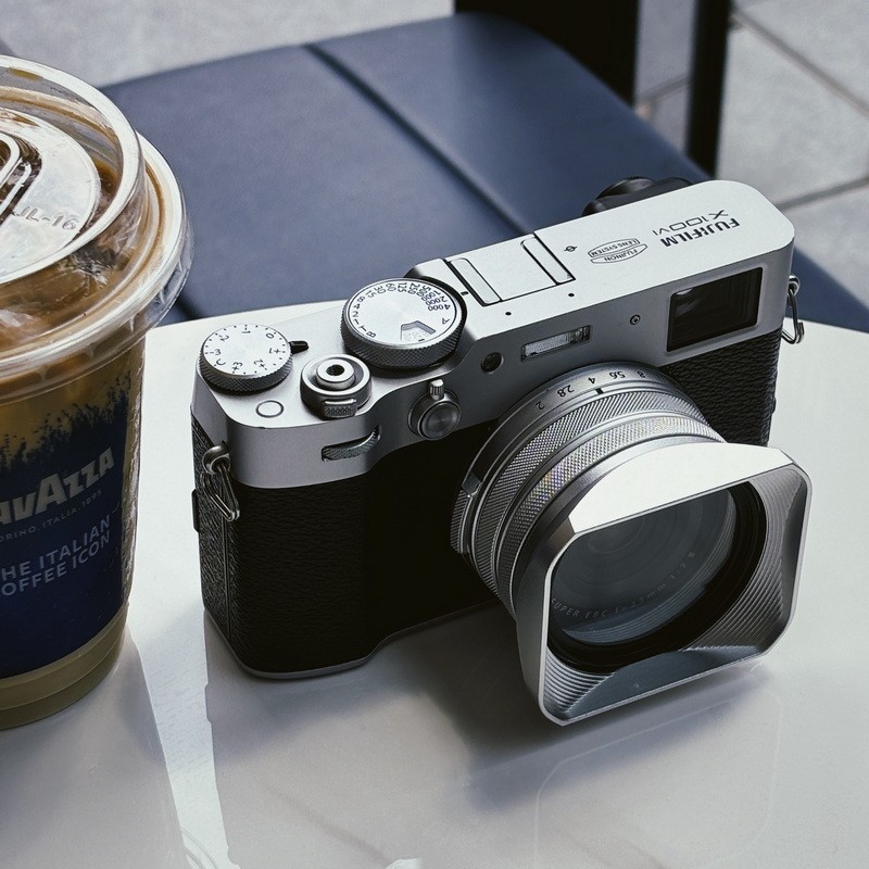 สถ์เงาแสง|[ชุดสามชิ้น] Fuji X-100VI Square Hood x00vi Adapter Ring Hood Hood Cover ชุดสามชิ้น Renewa