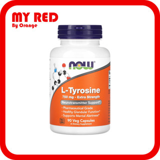 NOW Foods L-Tyrosine Extra Strength 750 mg 90 Veg Capsules