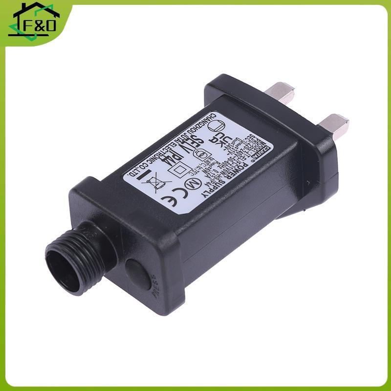 F&O AC 220V ถึง 31VDC 6W 8 ฟังก์ชั่น SELV LED Lamp Driver UK Plug Adapter IP44 กันน้ําเลเซอร์แสงยุโร