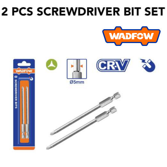 [ WADFOW ] (WSV9K3Y1/WSV9K3Y2/WSV9K3Y3/WSV9K3Y4) ชุดไขควง 2 ชิ้น 3Y 100 มม.CR-V 5 มม.