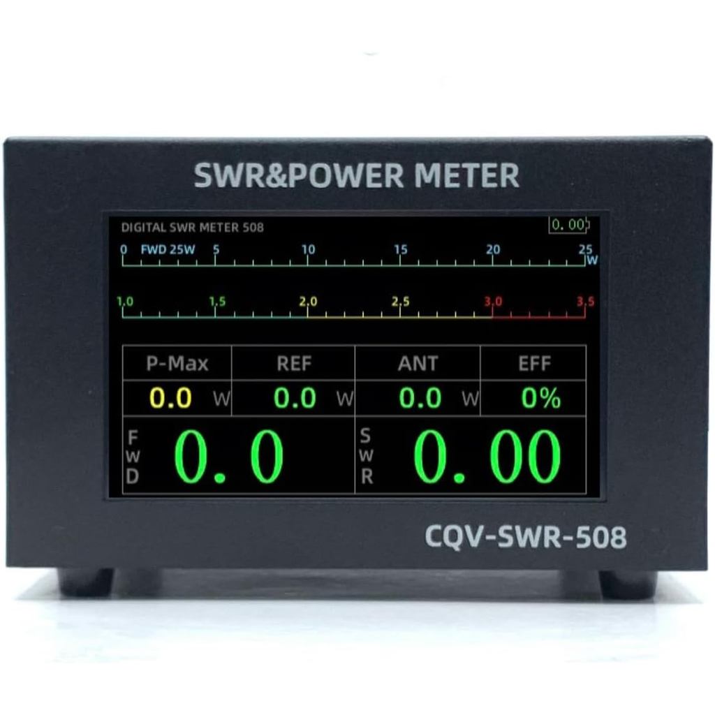 SWR Power Meter CQV-SWR-508 200w Digital Standing Wave Meter ทํางานจาก 1.8-54Mhz