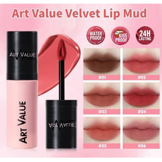 Loevia ลิปสติก Art Value Little Black Pink Lip Glaze Matte V…
