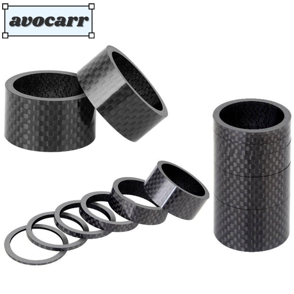 AVOCAR Set 5 ชิ้น สเต็มจักรยาน Carbon Fiber Ultra Light ขนาด 28.6 mm เหมาะสำหรับ MTB และ Road Bike
