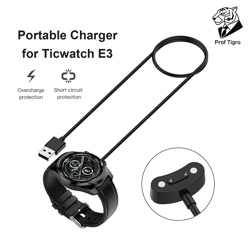 {Prof Tigro}Magnetic Cradle Fast Charger สําหรับ Ticwatch pro/ Ticwatch Pro3 smartwatch แท่นชาร์จ Cr