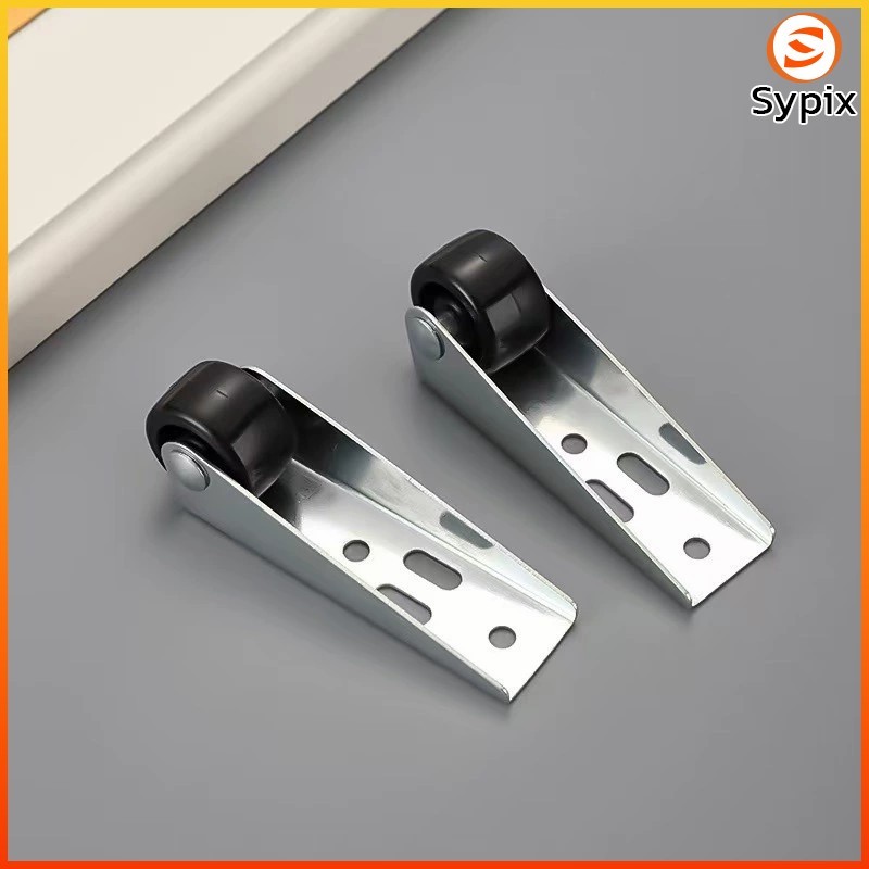 sypix 1 ชิ้นประตูเลื่อนด้านล่าง, ล้อยกประตูป้องกันการตกล้อลูมิเนียมยืดด้วยก้าน - รูปที่ 4