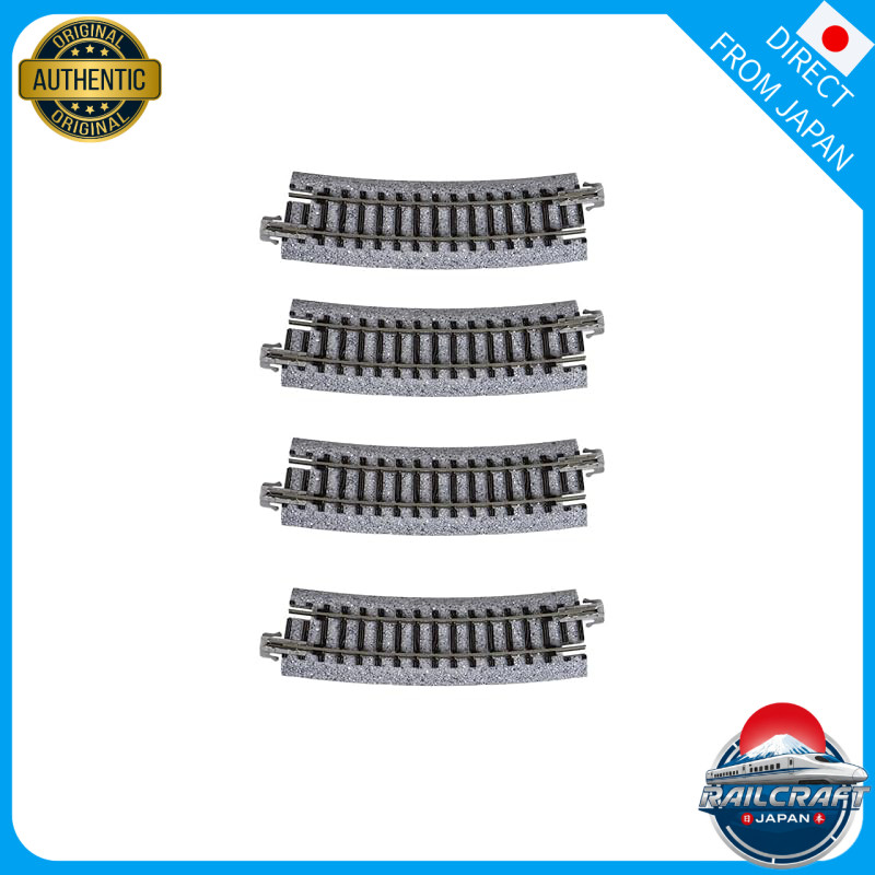 KATO N gauge curved track R315-15° (set of 4) 20-121, model railway accessories.