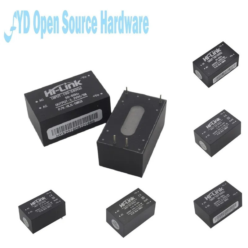 220V ถึง 5 V/3.3 V/9/12 V/24 V AC DC Mini Power Supply โมดูล Step Down Buck โมดูล AC ถึง DC HLK-5M03