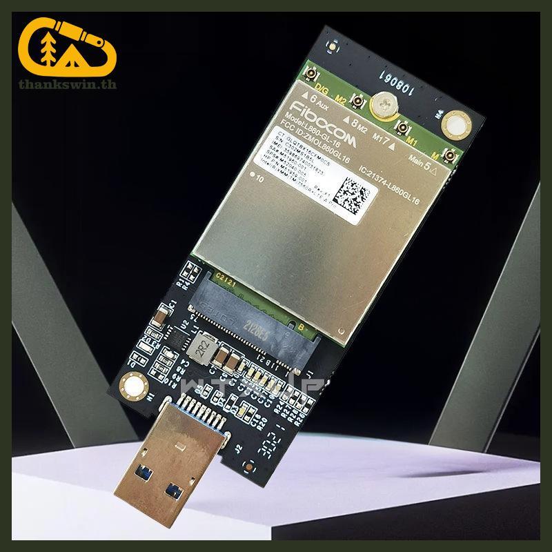 Thankswin 1 ชุด DW5821E M2-NGFF DW5811e DW5816E EM7455 L860-GL USB3.0 การ์ดขยายสําหรับ 3G/ 4G/ 5G LT