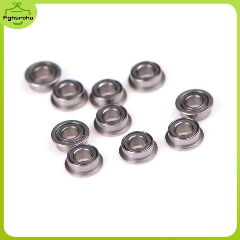 10PCS MF63zz Mini Metal Double Shielded Flanged Ball Bearings (3mmX6mmX2.5mm)
